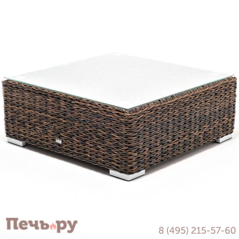 Лунго 4SiS журнальный столик плетеный (гиацинт), цвет коричневый фото