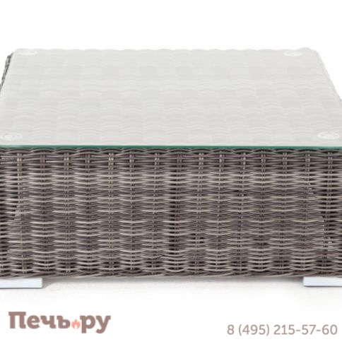Лунго 4SiS журнальный столик плетеный, цвет графит фото 2