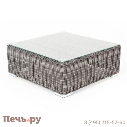 Лунго 4SiS журнальный столик плетеный, цвет графит фото