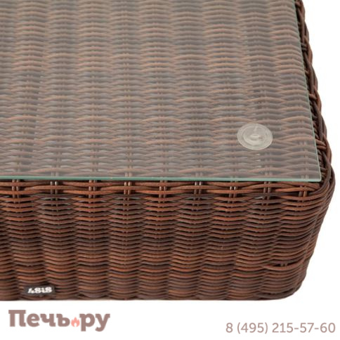 Лунго 4SiS журнальный столик плетеный, цвет коричневый фото 5