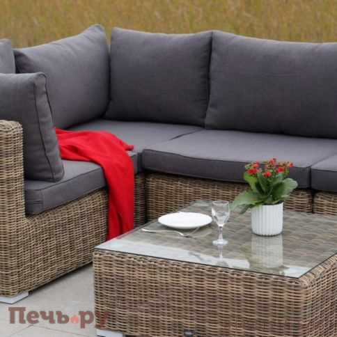 Лунго 4SiS журнальный столик плетеный, цвет соломенный фото 6