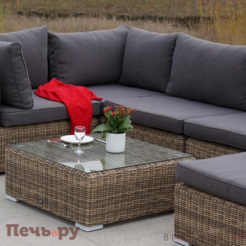 Лунго 4SiS журнальный столик плетеный, цвет соломенный фото 7