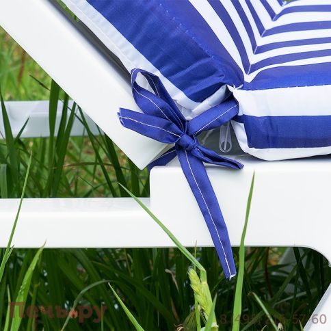 Матрац для шезлонга Gardeck Tweet бело-синий фото 2