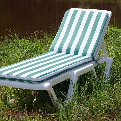 Матрац для шезлонга Gardeck Tweet бело-зеленый фото 2