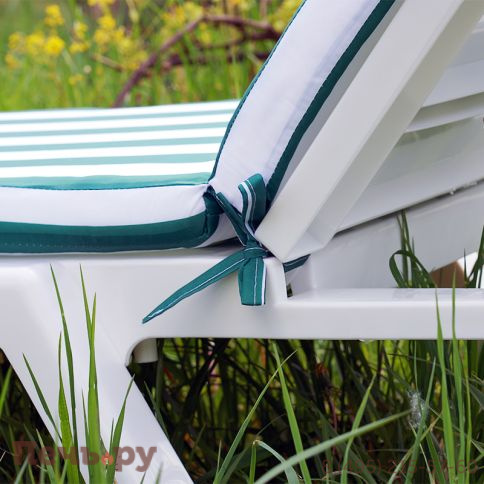 Матрац для шезлонга Gardeck Tweet бело-зеленый фото 4