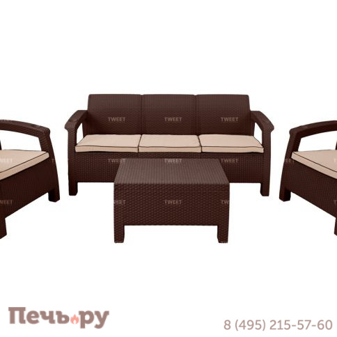 Мебель Tweet Диван 3-х местный, венге фото 6