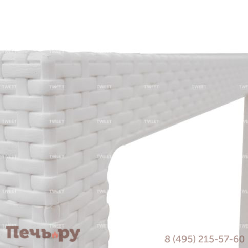 Стол обеденный Gardeck Tweet Kvatro 940*940мм, белый фото 2