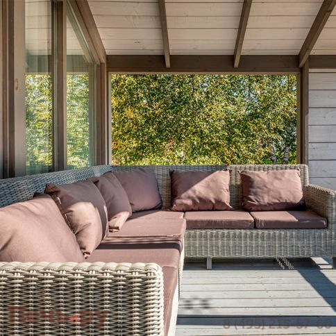 Диван угловой Gardeck Mokka Bella, серый фото 3