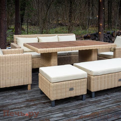 Пуф большой Gardeck Mokka Bella, соломенный фото 3