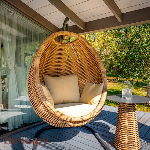 Подвесное кресло Gardeck Mokka Majorca, цвет соломенный фото 3