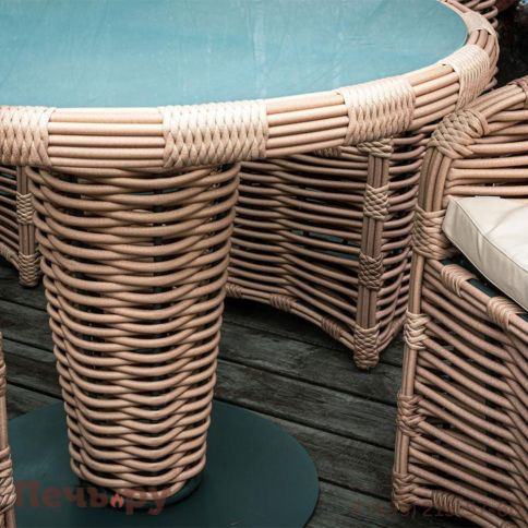 Стол обеденный Gardeck Mokka Majorca, цвет соломенный фото 3