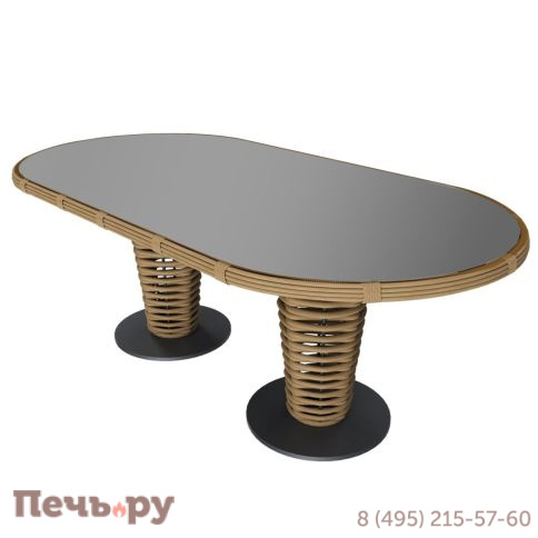 Стол обеденный Gardeck Mokka Majorca, цвет соломенный фото