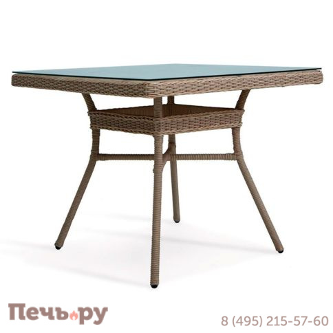 Стол обеденный Gardeck Mokka Villa Rosa квадратный фото 3