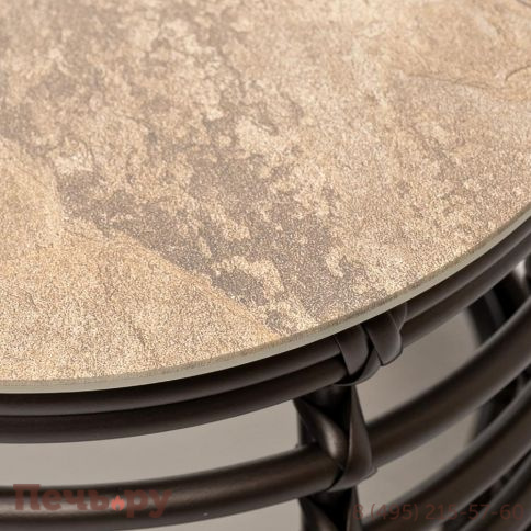 Ницца 4SiS журнальный столик из искусственного ротанга, цвет бронзовый фото 6