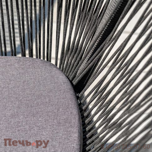 Обеденная группа 4SiS Форли на 4 персоны, квадратный стол, цвет серый гранит фото 5