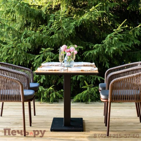 Обеденная группа 4SiS Каффе Дабл на 4 персоны, цвет дуб фото 5