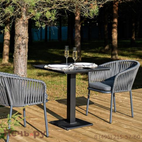 Обеденная группа 4SiS Каффе на 2 персоны, цвет серый гранит фото 3