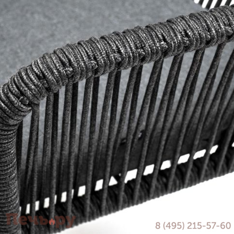 Обеденная группа 4SiS Лион на 4 персоны со стульями Лион темно-серый, круглый стол серый гранит фото 4