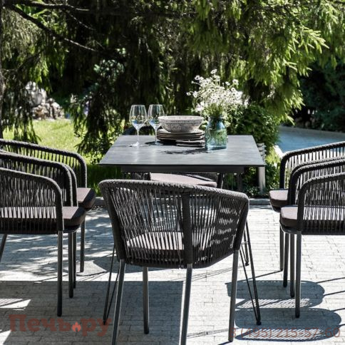 Обеденная группа 4SiS Милан на 6 персон, цвет темный фото 4