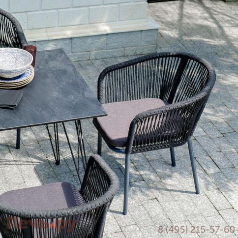 Обеденная группа 4SiS Милан на 6 персон, цвет темный фото 7