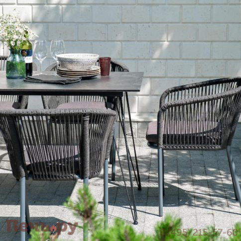 Обеденная группа 4SiS Милан на 6 персон, цвет темный фото 9