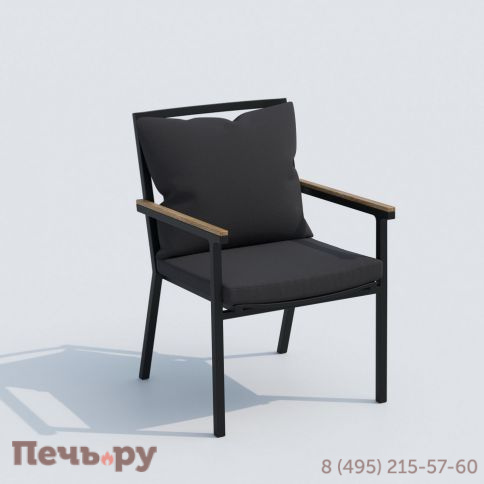 Обеденная группа  CANA FESTA plus каркас карбон / стол стекло 180 / ткань антрацит фото 6