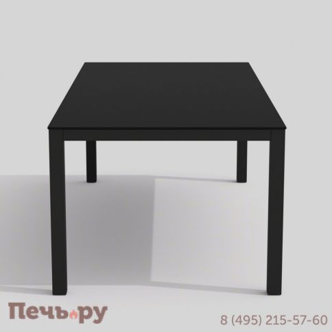 Обеденная группа  CANA FESTA plus каркас карбон / стол стекло 180 / ткань черная фото 5