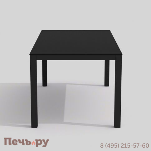 Обеденная группа  CANA FESTA plus каркас карбон / стол стекло 200 / ткань черная фото 5