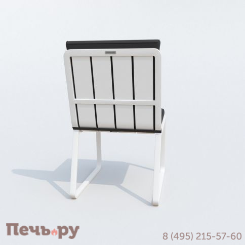 Обеденная группа DIVA GIRA  каркас белый / стол стекло диа 110 / ткань антрацит фото 8