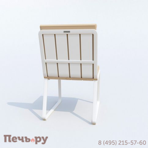 Обеденная группа DIVA GIRA  каркас белый / стол стекло диа 110 / ткань бежевая фото 8