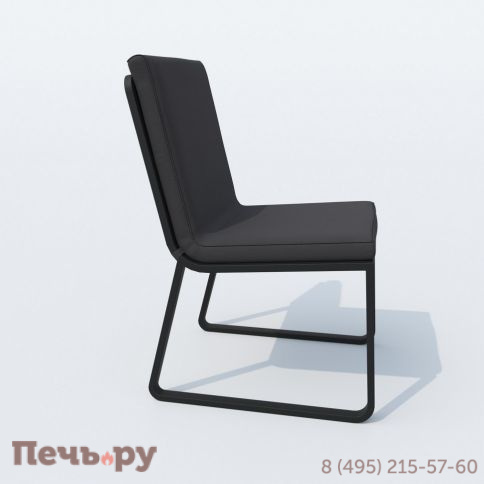 Обеденная группа DIVA GIRA  каркас карбон / стол стекло диа 110 / ткань антрацит фото 7