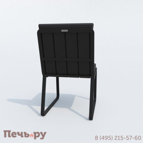 Обеденная группа DIVA GIRA  каркас карбон / стол стекло диа 110 / ткань антрацит фото 8