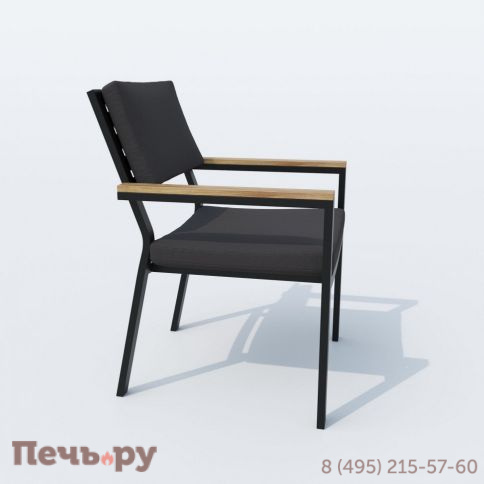 Обеденная группа DOLLA BONTA каркас карбон / стол алюминий 180 / ткань антрацит фото 7