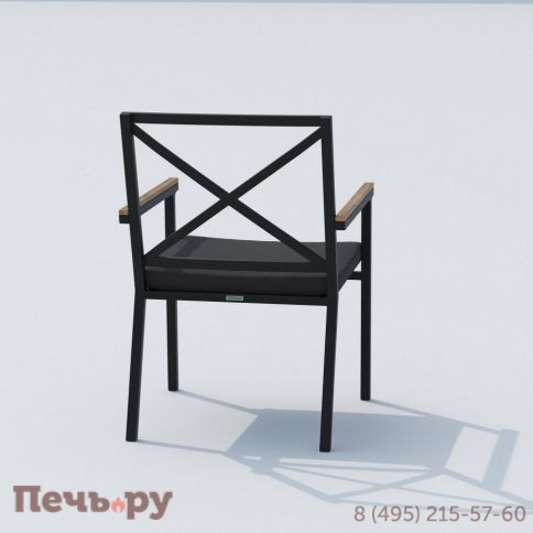 Обеденная группа DOLLA FESTA каркас карбон / стол алюминий 180 / ткань антрацит фото 8