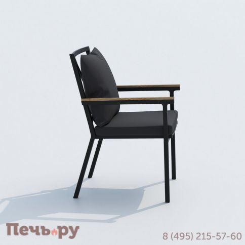 Обеденная группа  DOLLA FESTA plus каркас карбон / стол алюминий 180 / ткань антрацит фото 7