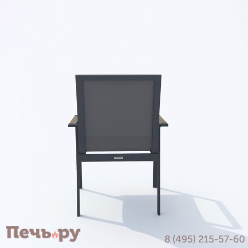 Обеденная группа DOLLA SOLA каркас карбон / стол алюминий 180 / текстилен серый фото 8