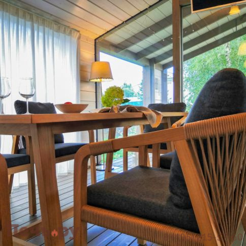 Обеденная группа Ideal Patio LEONOREN каркас тик / стол тик 180 фото 3