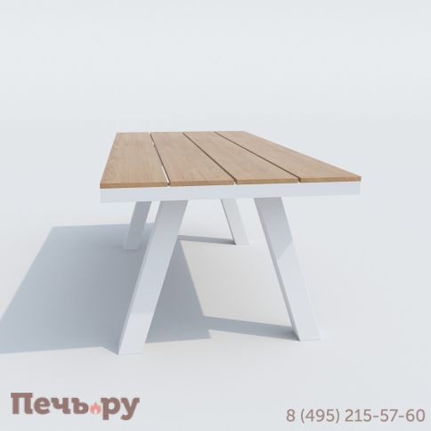 Обеденная группа MIRRA SOLA каркас белый / стол поливуд 180 / текстилен белый фото 5