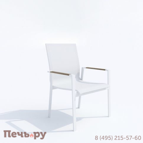 Обеденная группа MIRRA SOLA каркас белый / стол поливуд 180 / текстилен белый фото 6