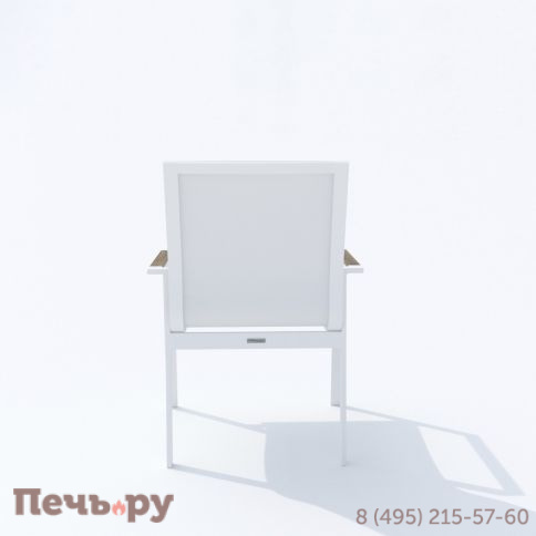 Обеденная группа MIRRA SOLA каркас белый / стол поливуд 220 / текстилен белый фото 8