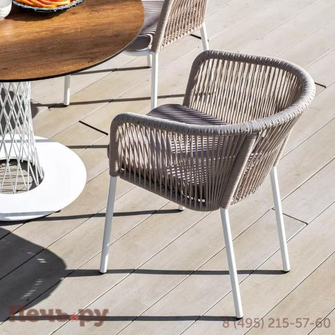 Обеденная группа на 4 персоны 4SiS Диего, круглый стол "дуб", цвет бежевый фото 6