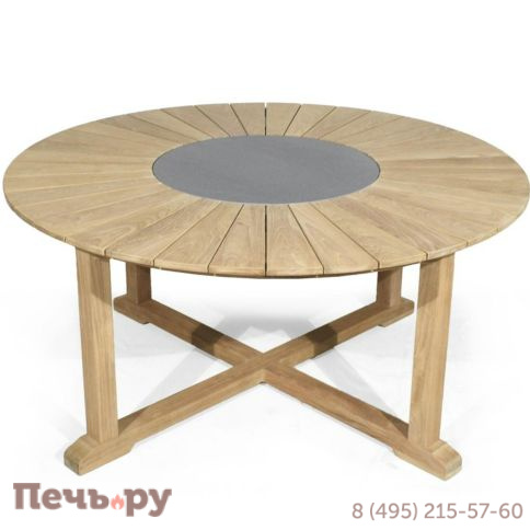 Обеденный комплект Brafritid Circus-Lerum 6R натуральный, тик фото 7