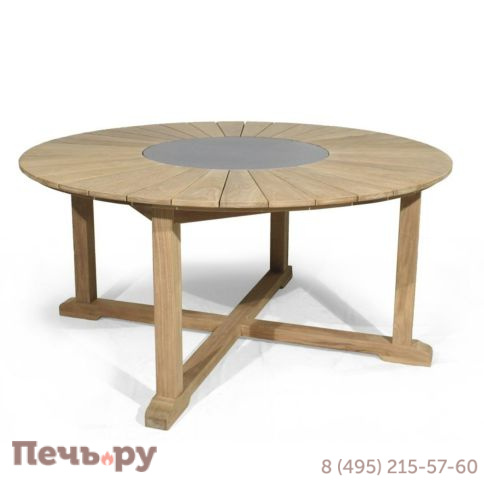 Обеденный комплект Brafritid Circus-Lerum 6R натуральный, тик фото 9