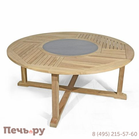 Обеденный комплект Brafritid Circus-Lerum 8R натуральный, тик фото 3