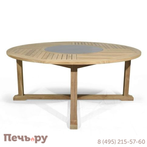 Обеденный комплект Brafritid Circus-Lerum 8R натуральный, тик фото 5