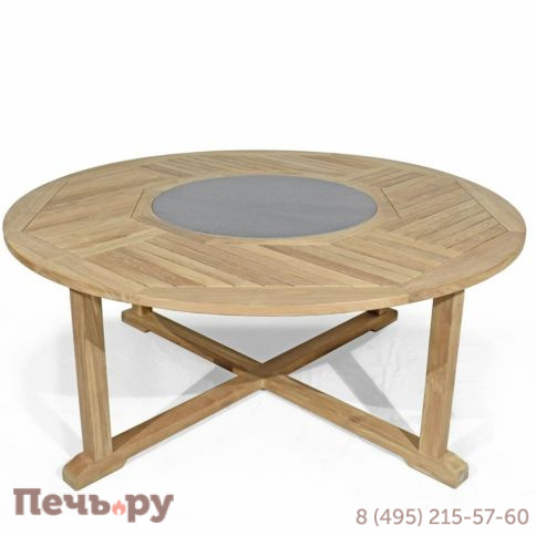 Обеденный комплект Brafritid Circus-Lerum 8R натуральный, тик фото 8