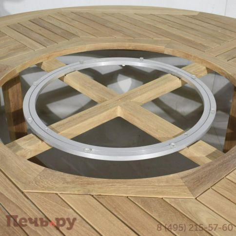 Обеденный комплект Brafritid Circus-Ontario 180 бежевый/натуральный, тик/искусственный ротанг фото 8