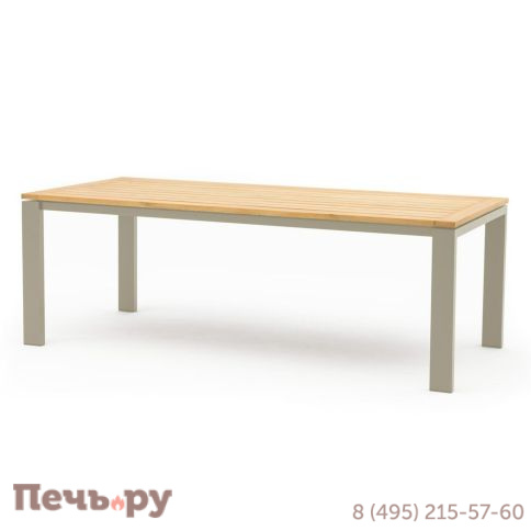 Обеденный комплект Brafritid Lyon-Andy 220B+6N бежевый/натуральный, алюминий/тик фото 3