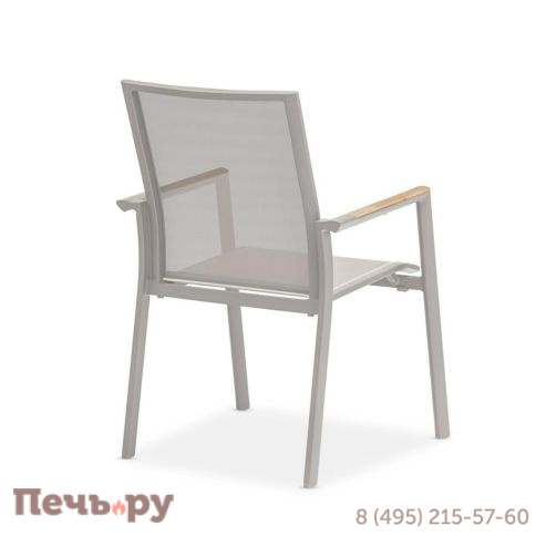 Обеденный комплект Brafritid Lyon-Andy 220B+6N бежевый/натуральный, алюминий/тик фото 5