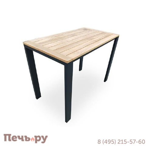 Обеденный комплект Brafritid Lyon-Andy 280A+8N антрацит/натуральный, алюминий/тик фото 4